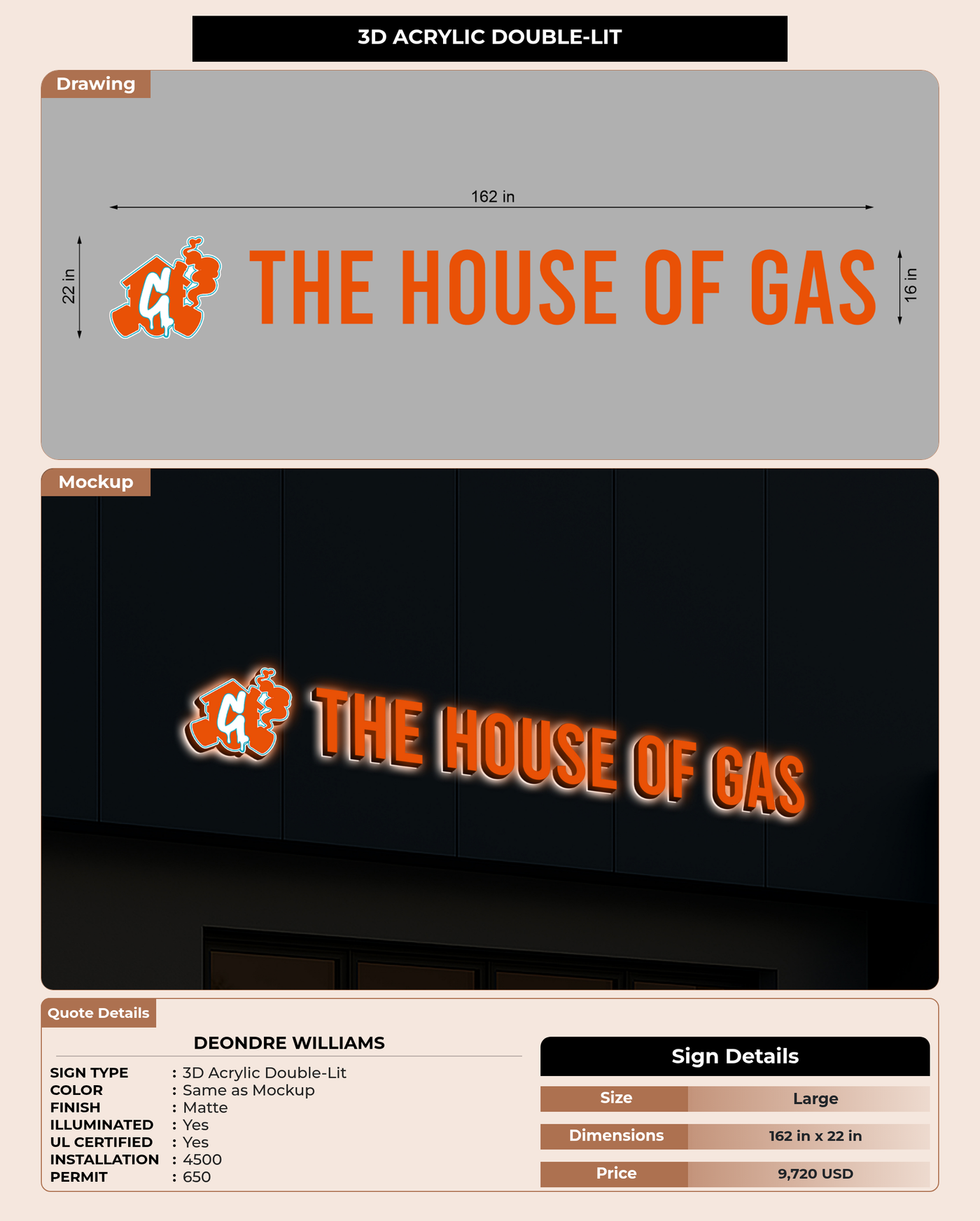 CUSTOM MOCKUP SIGN FOR Deondre Williams