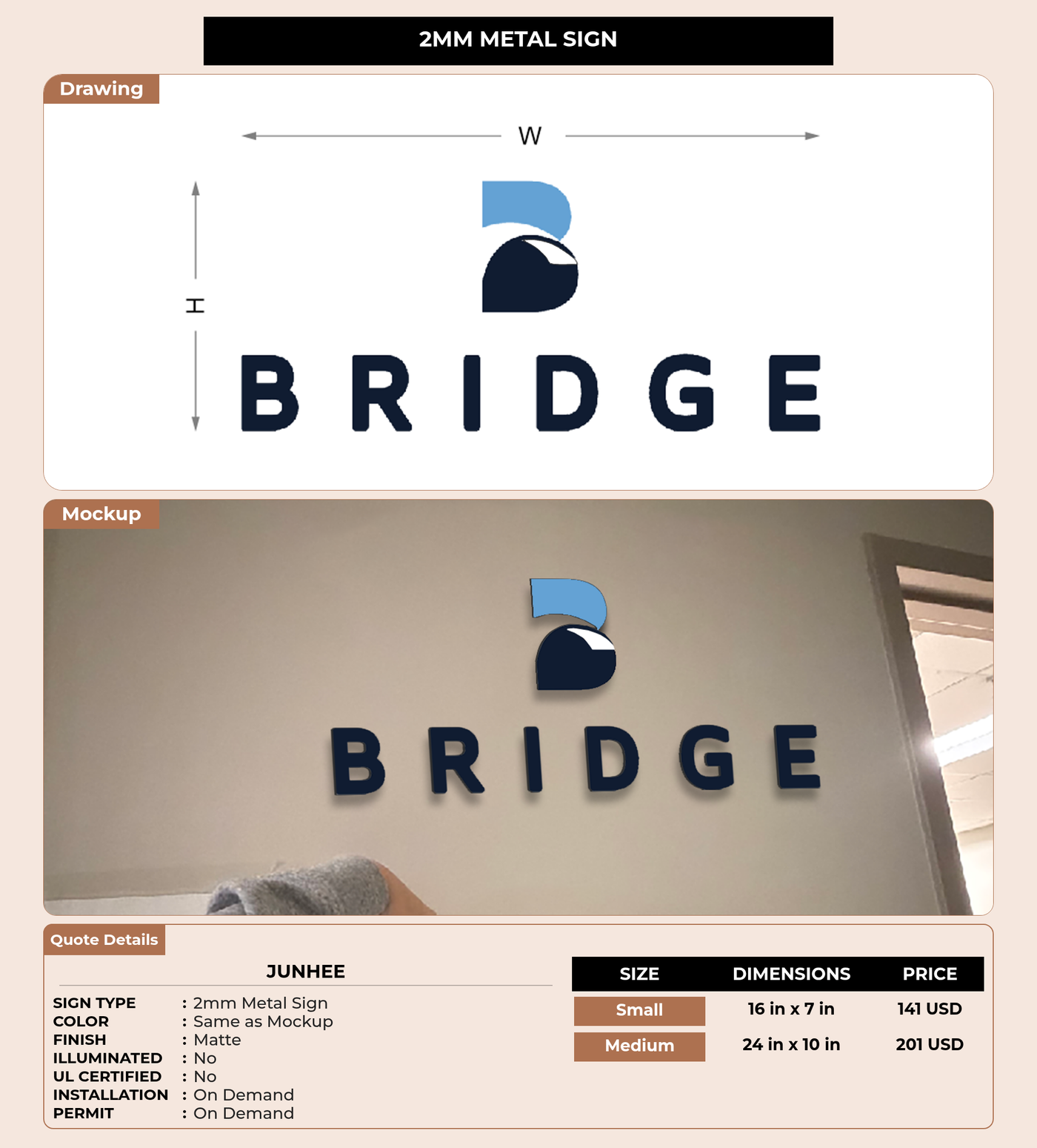 CUSTOM MOCKUP SIGN FOR Junhee