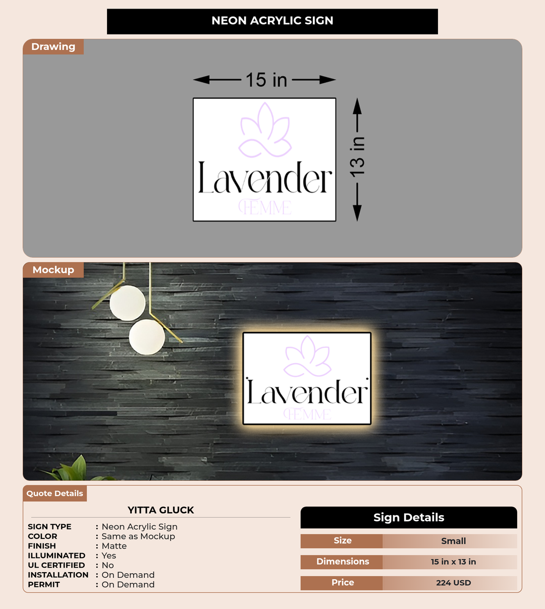 CUSTOM MOCKUP SIGN FOR yitta gluck