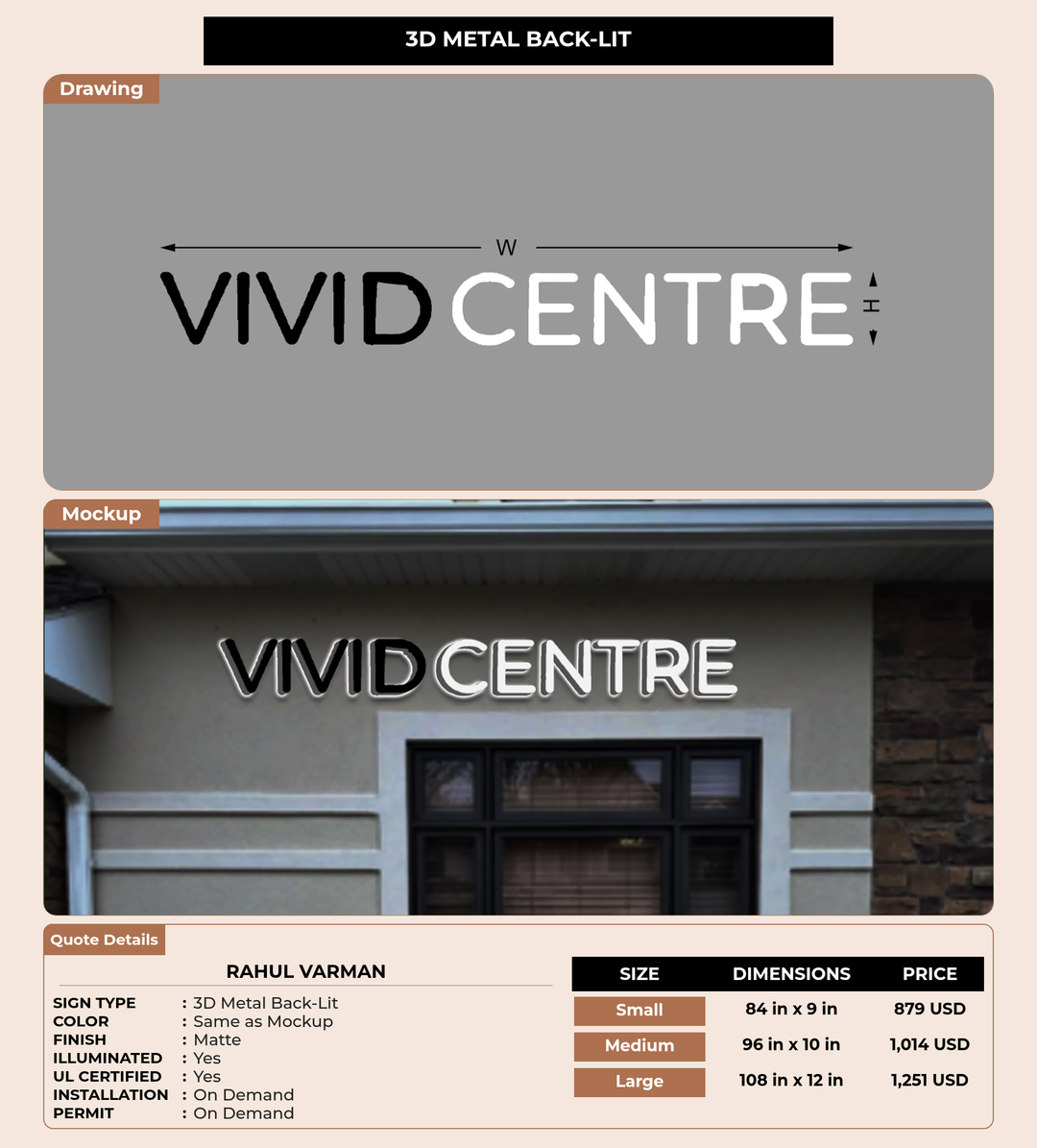 CUSTOM MOCKUP SIGN FOR Rahul Varman