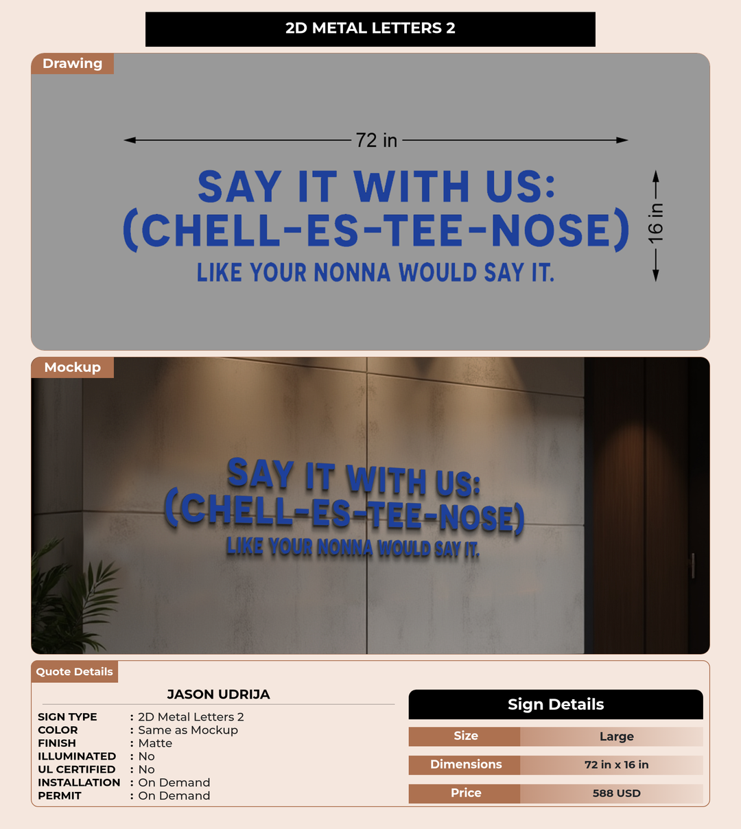 CUSTOM MOCKUP SIGN FOR Jason Udrija