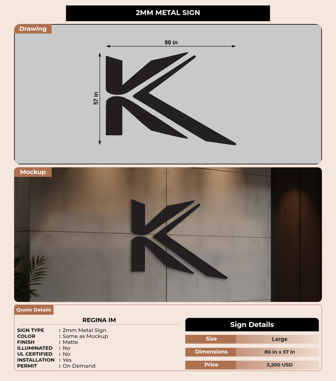 CUSTOM MOCKUP SIGN FOR Regina Im