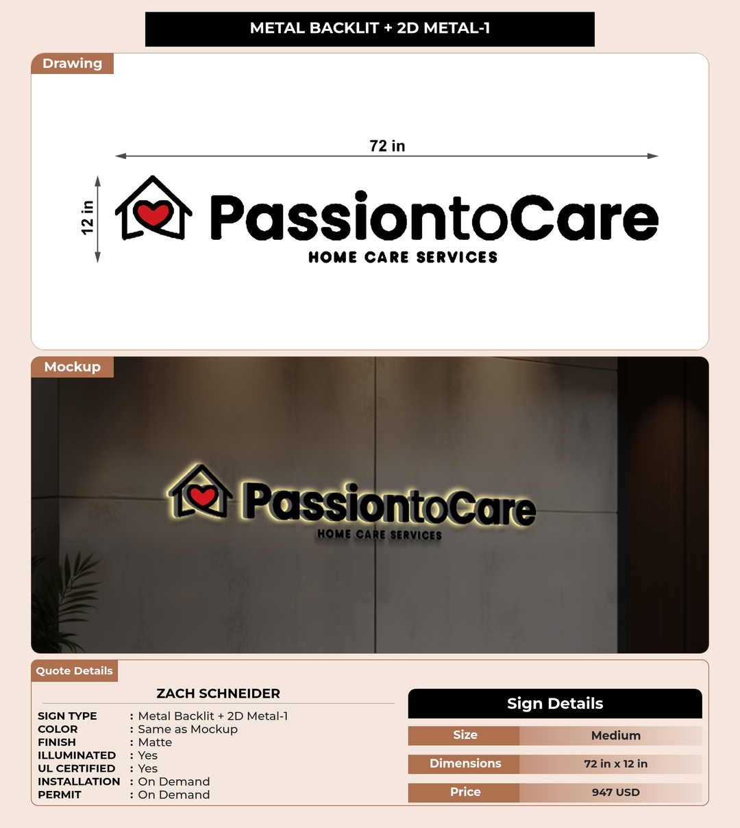 CUSTOM MOCKUP SIGN FOR Zach Schneider