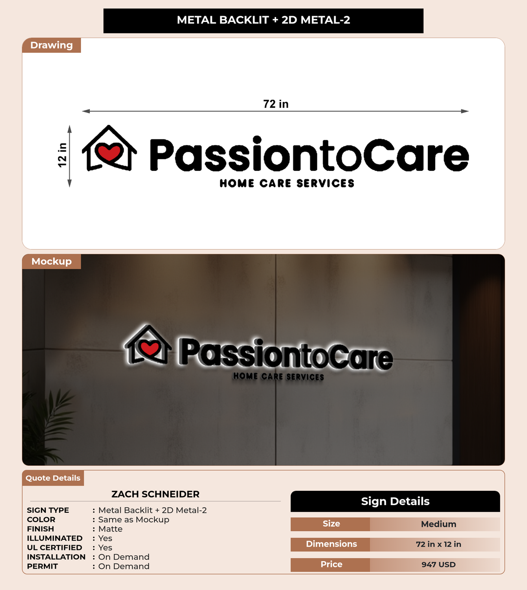 CUSTOM MOCKUP SIGN FOR Zach Schneider