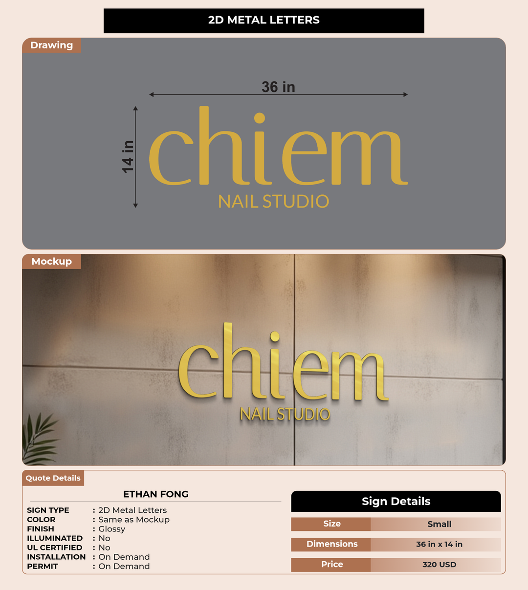 CUSTOM MOCKUP SIGN FOR Ethan Fong