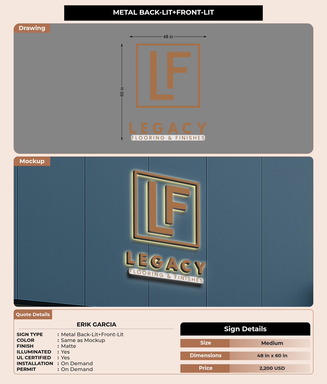 CUSTOM MOCKUP SIGN FOR Erik Garcia