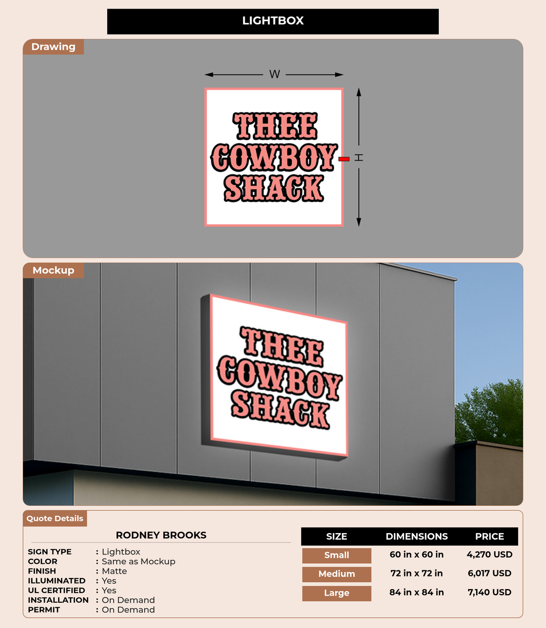 CUSTOM MOCKUP SIGN FOR Rodney Brooks