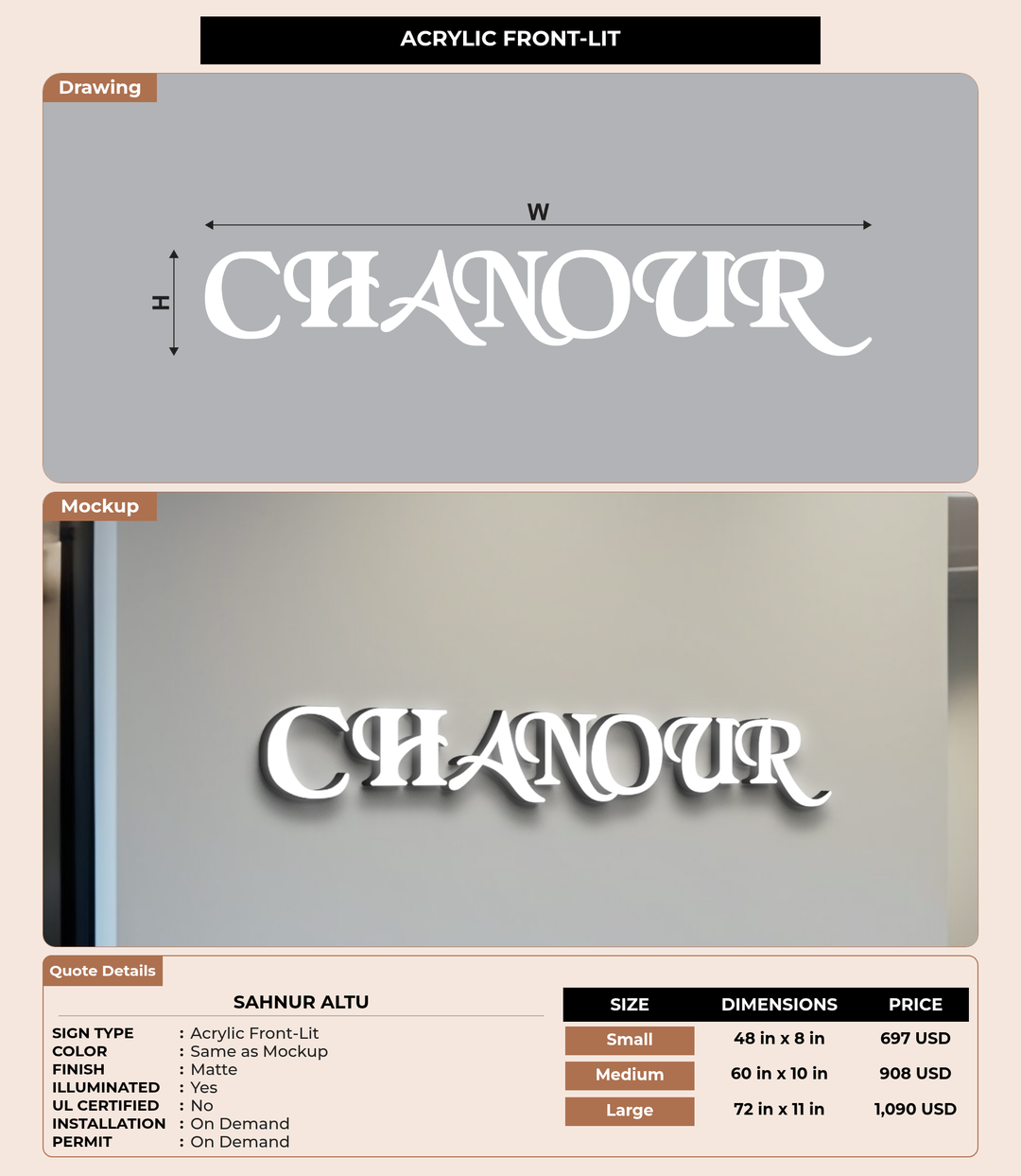 CUSTOM MOCKUP SIGN FOR Sahnur Altu