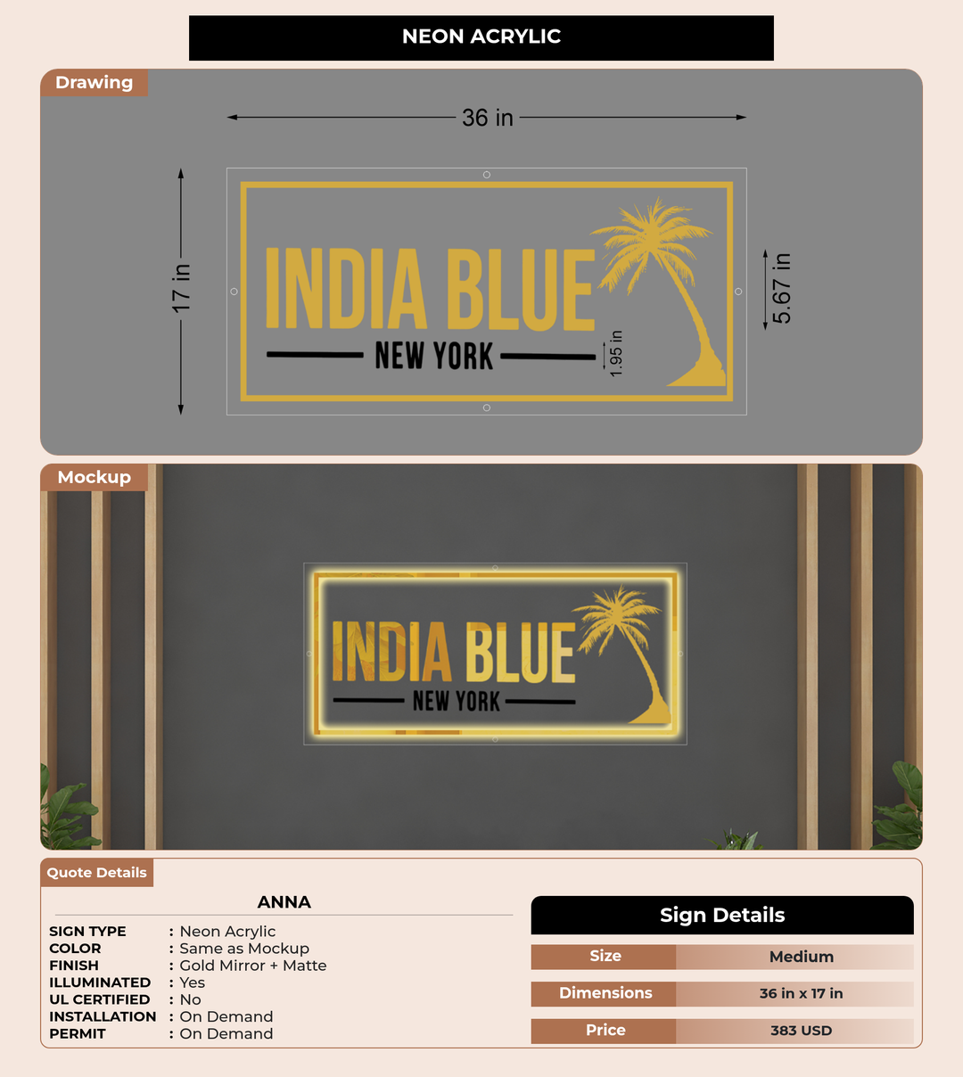 CUSTOM MOCKUP SIGN FOR Anna