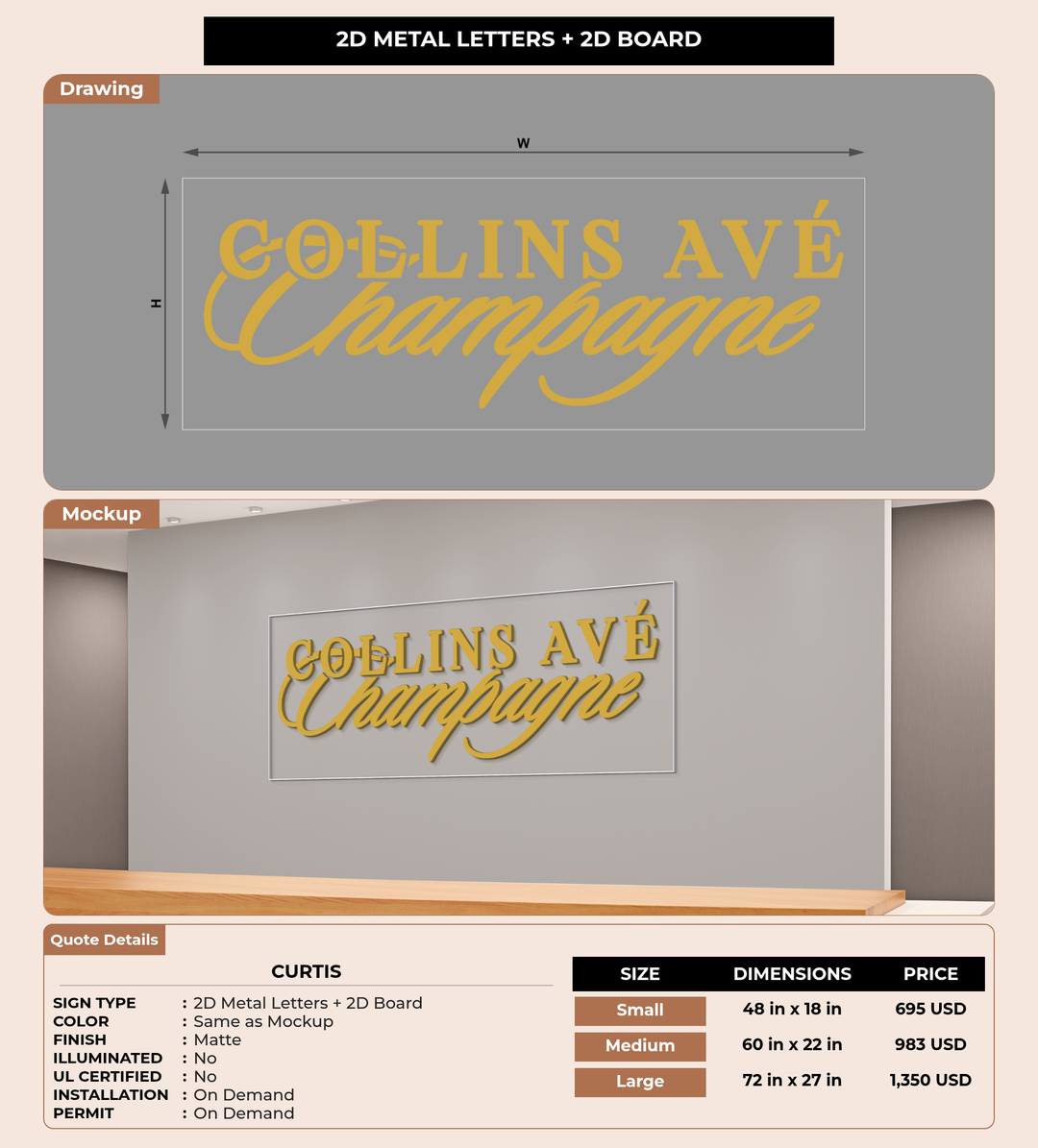 CUSTOM MOCKUP SIGN FOR Curtis