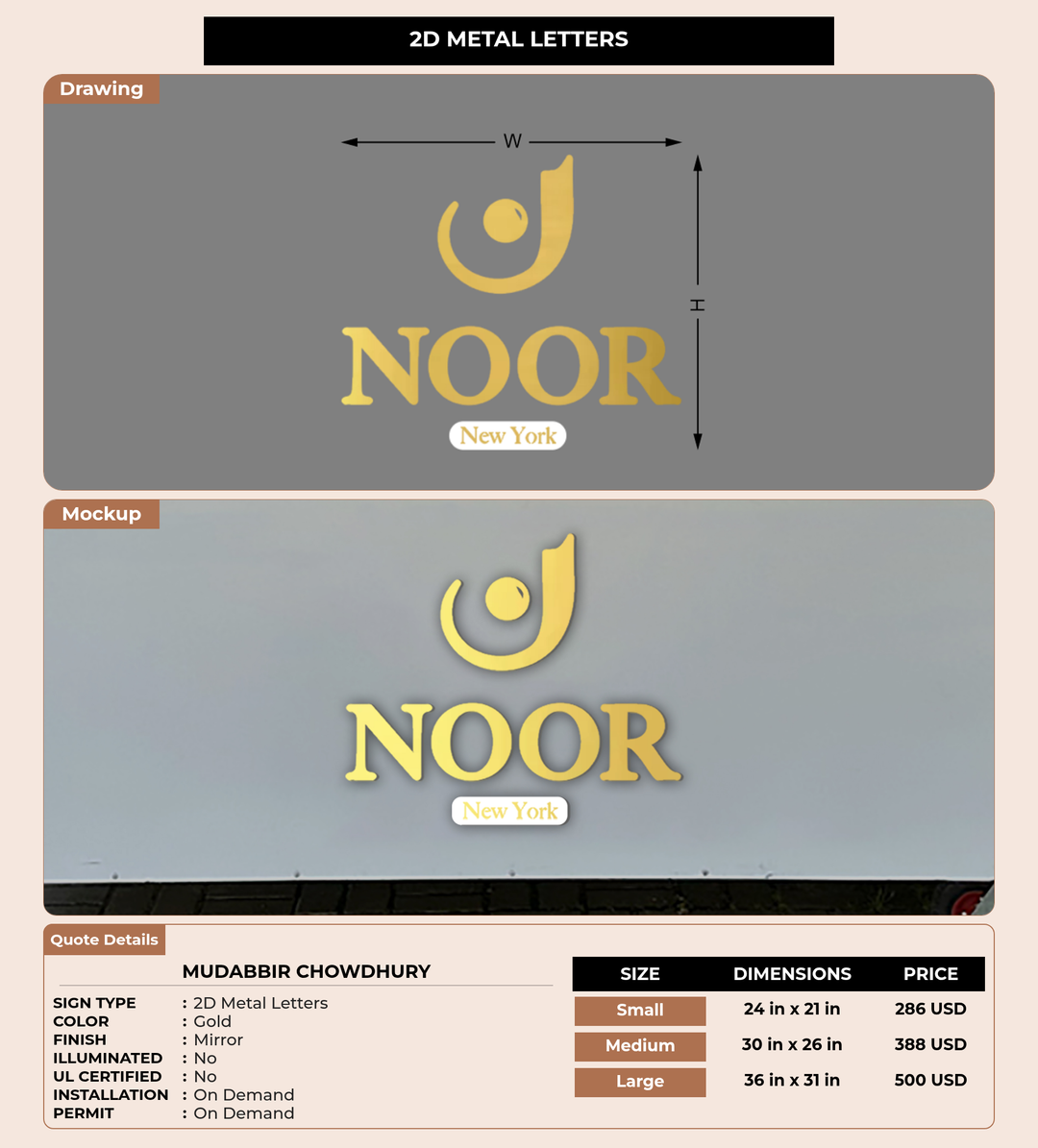 CUSTOM MOCKUP SIGN FOR Mudabbir Chowdhury