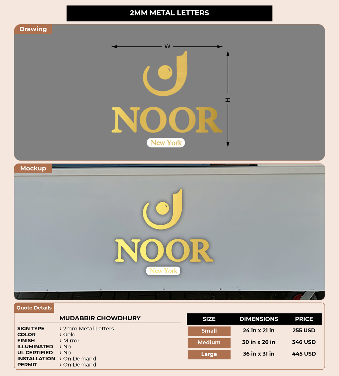 CUSTOM MOCKUP SIGN FOR Mudabbir Chowdhury