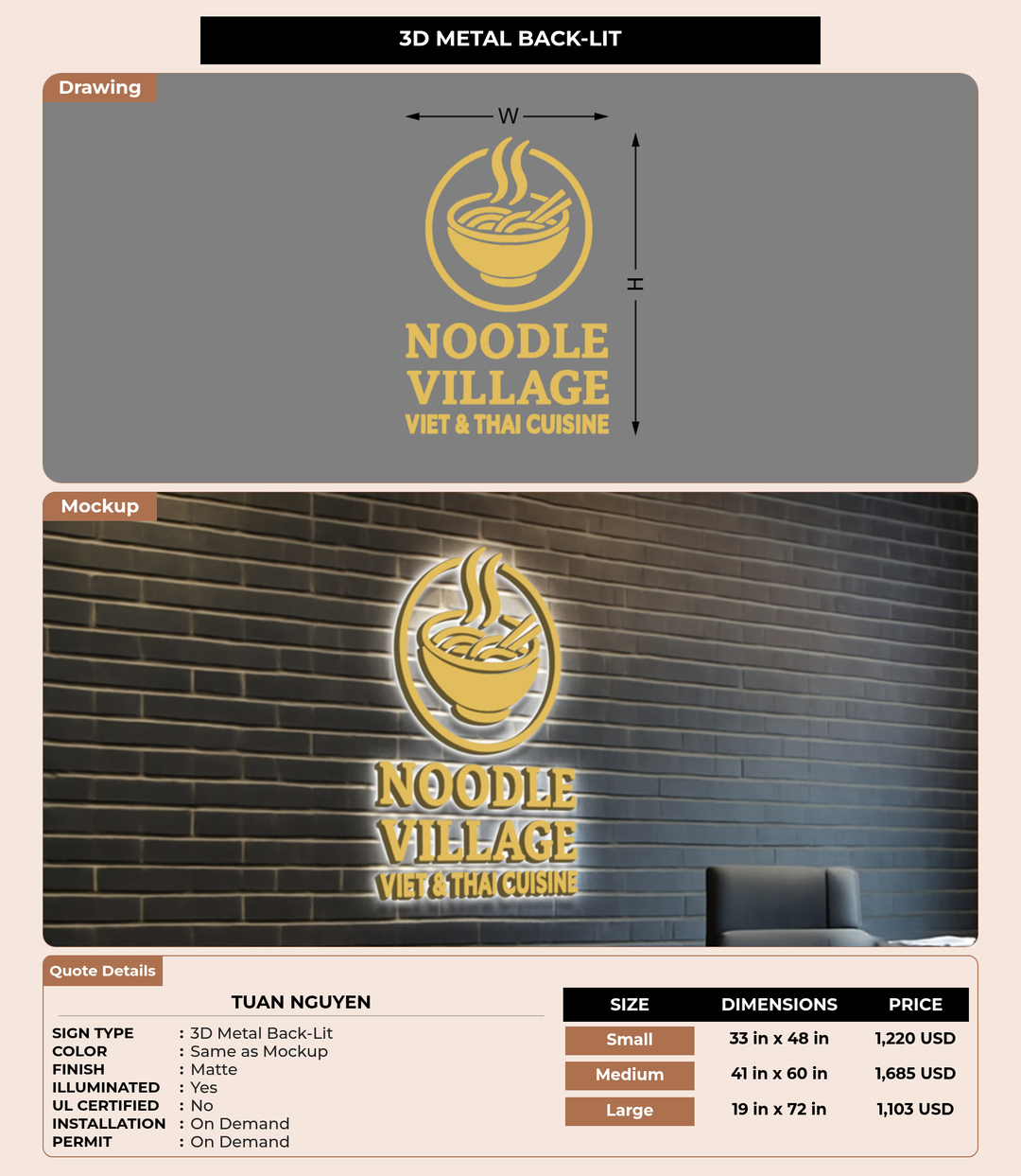 CUSTOM MOCKUP SIGN FOR Tuan Nguyen
