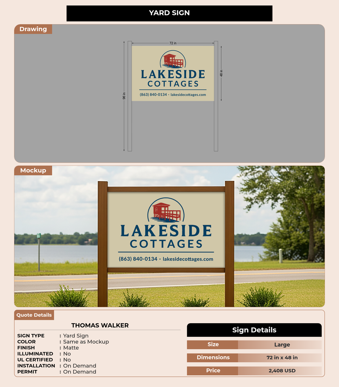 CUSTOM MOCKUP SIGN FOR Thomas Walker