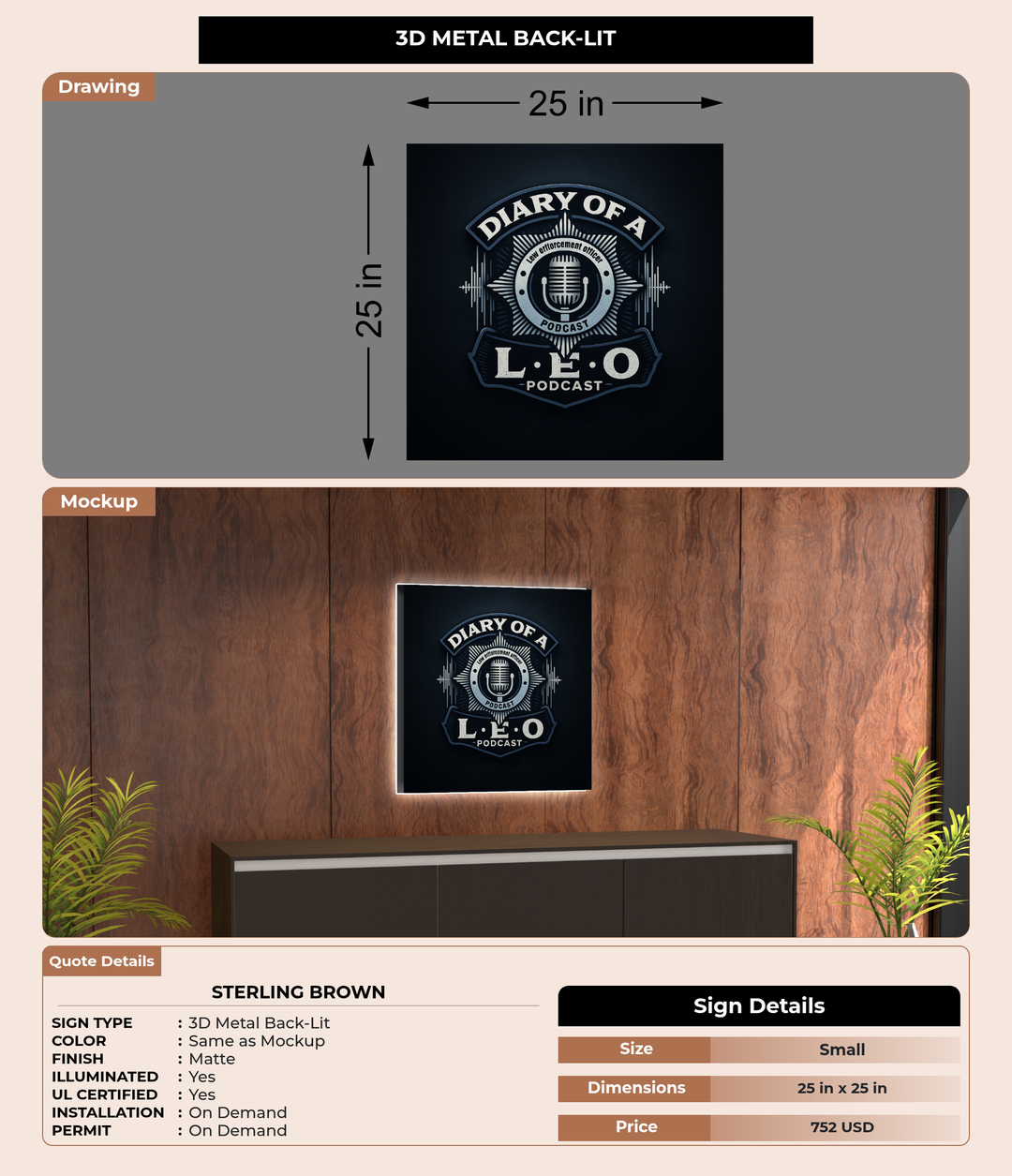 CUSTOM MOCKUP SIGN FOR Sterling Brown
