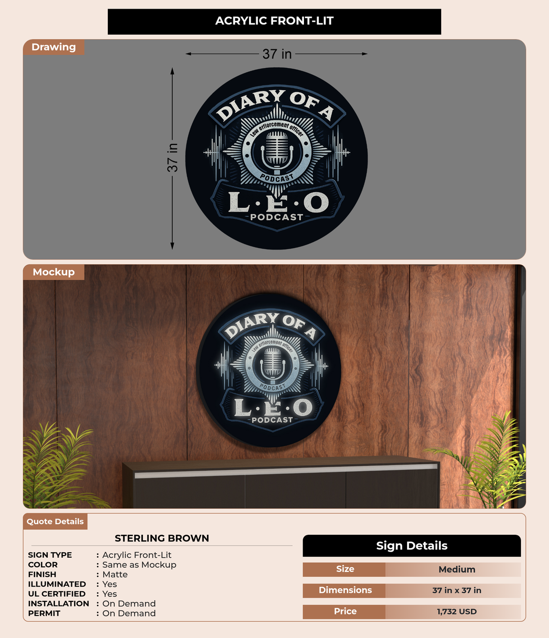 CUSTOM MOCKUP SIGN FOR Sterling Brown