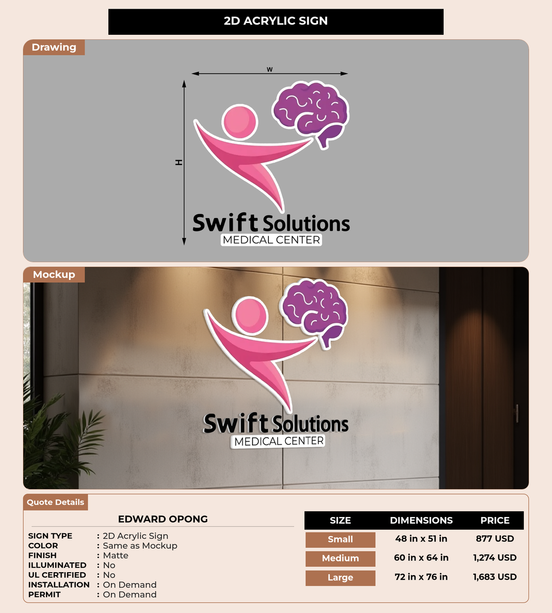 CUSTOM MOCKUP SIGN FOR Edward opong