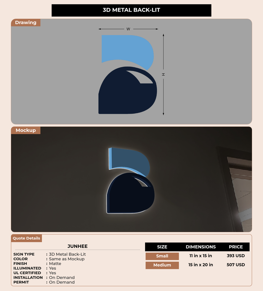 CUSTOM MOCKUP SIGN FOR Junhee