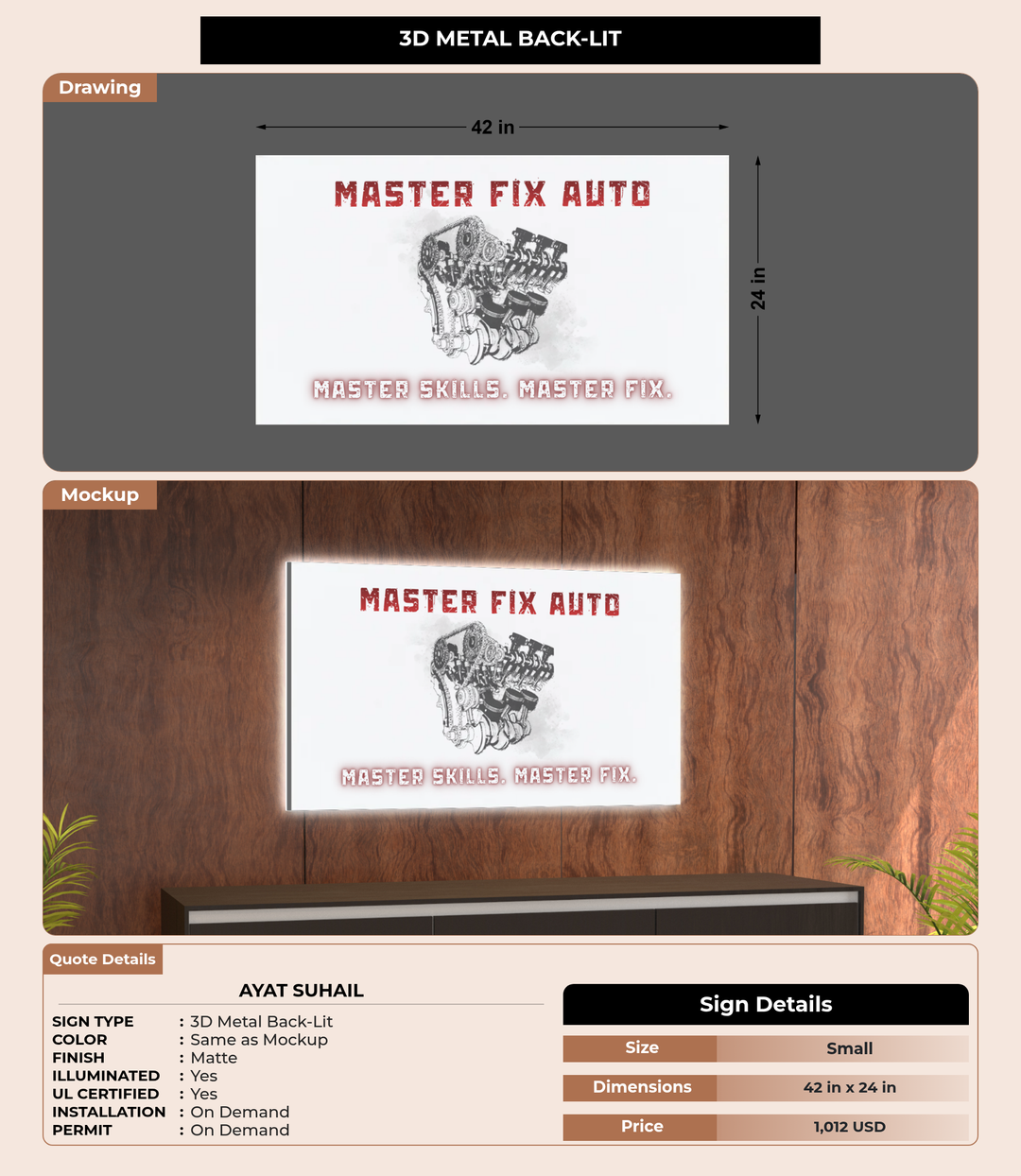 CUSTOM MOCKUP SIGN FOR Ayat Suhail