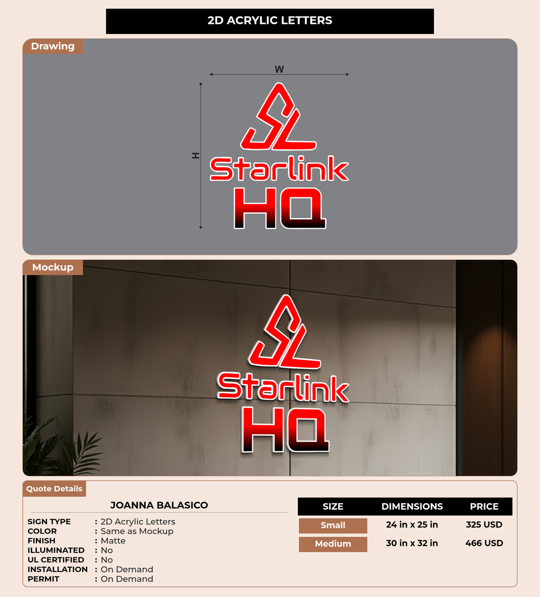 CUSTOM MOCKUP SIGN FOR Joanna Balasico