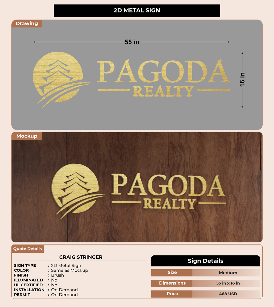 CUSTOM MOCKUP SIGN FOR craig stringer