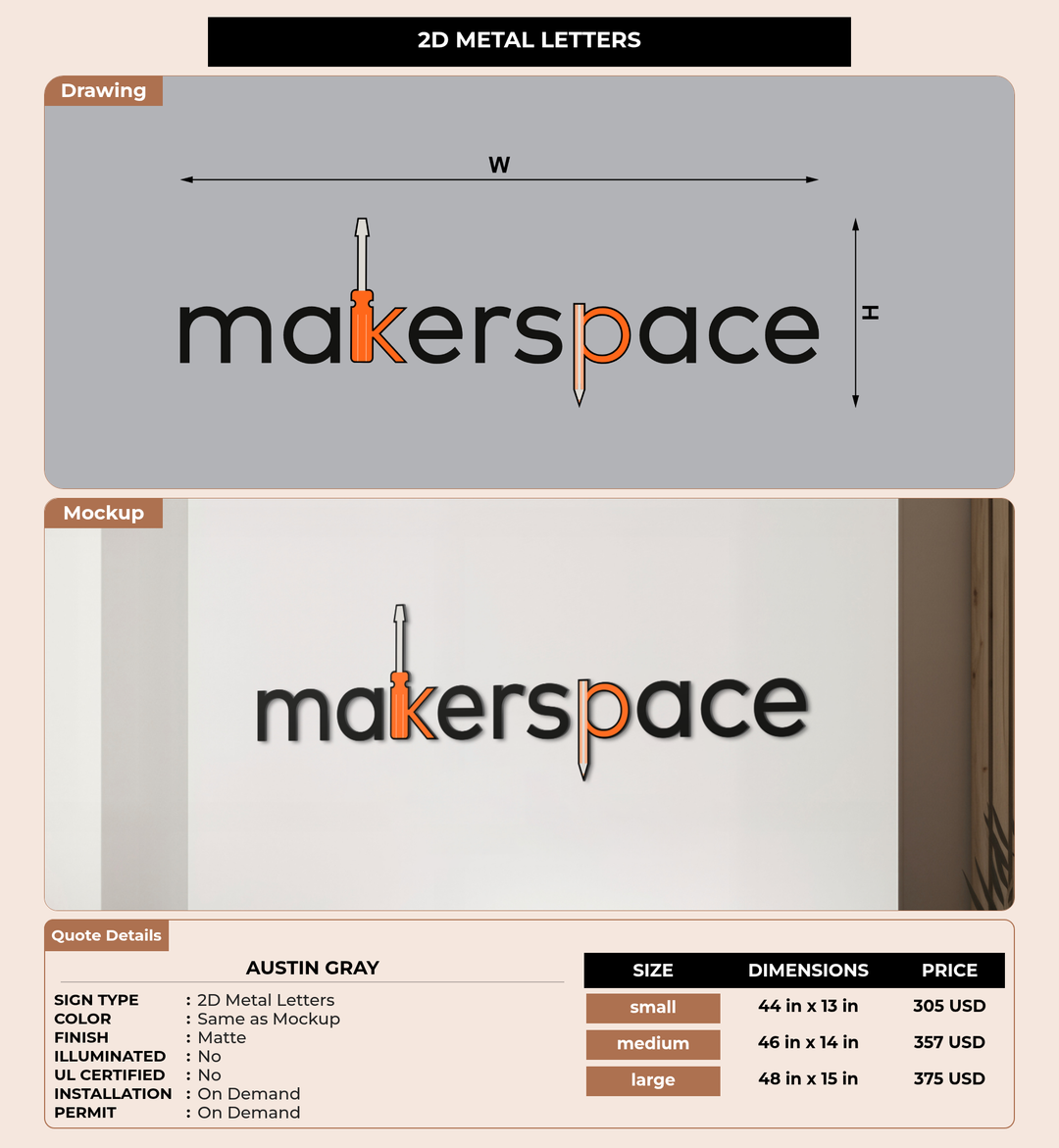 CUSTOM MOCKUP SIGN FOR Austin Gray
