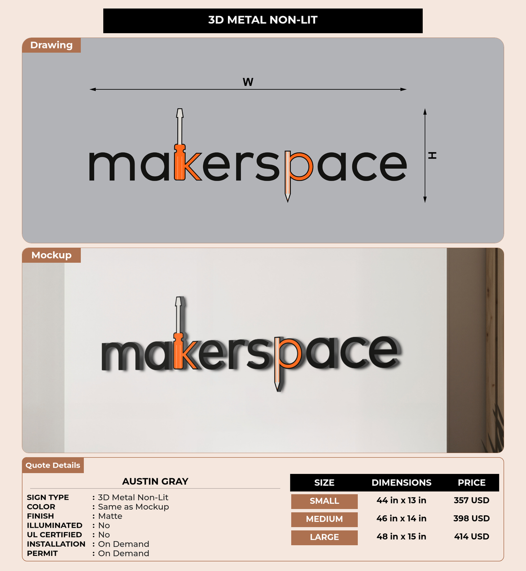 CUSTOM MOCKUP SIGN FOR Austin Gray