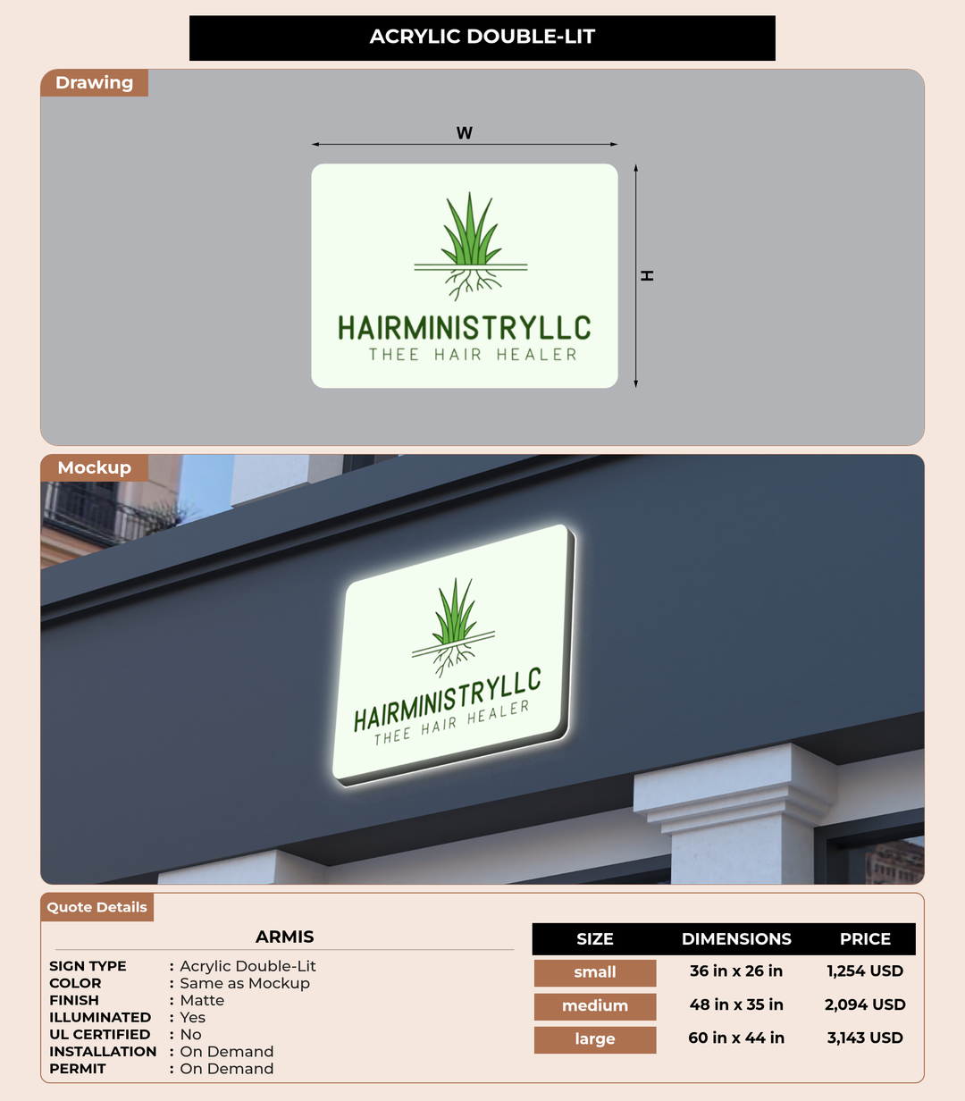 CUSTOM MOCKUP SIGN FOR Armis