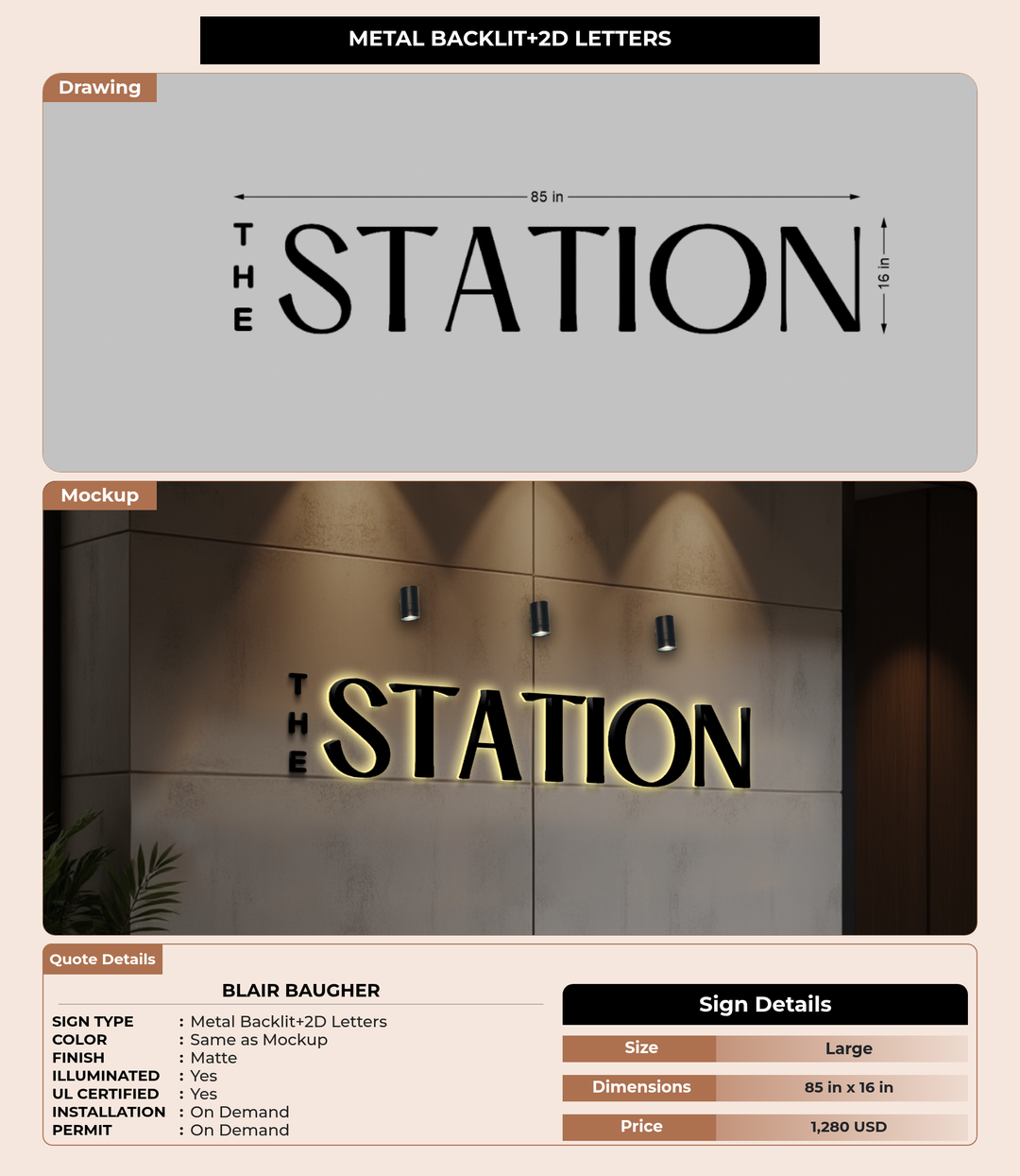 CUSTOM MOCKUP SIGN FOR Blair Baugher