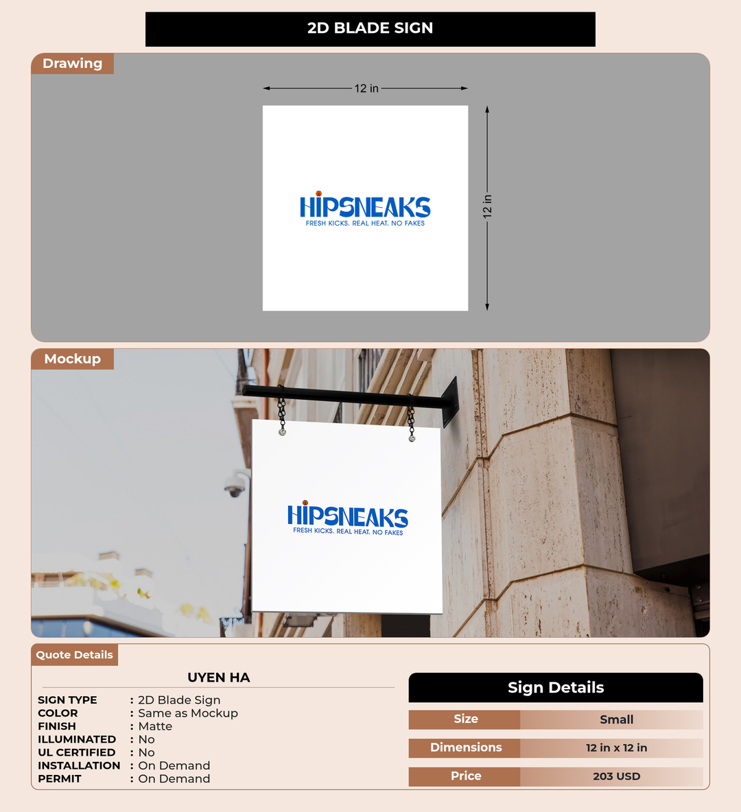 CUSTOM MOCKUP SIGN FOR Uyen Ha