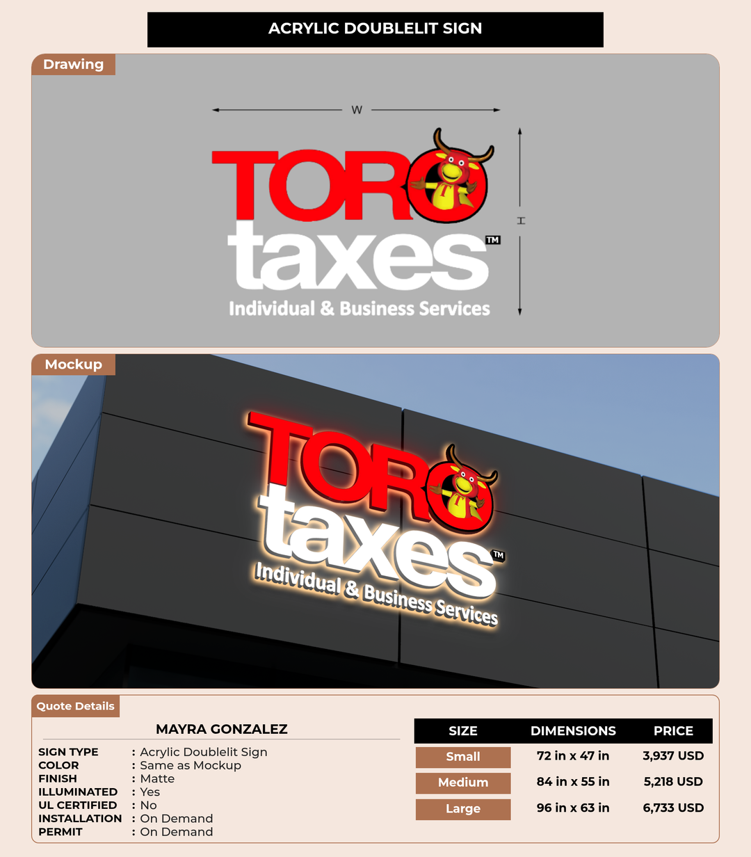 CUSTOM MOCKUP SIGN FOR Mayra Gonzalez