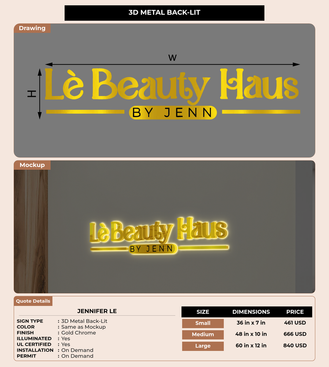 CUSTOM MOCKUP SIGN FOR Jennifer Le