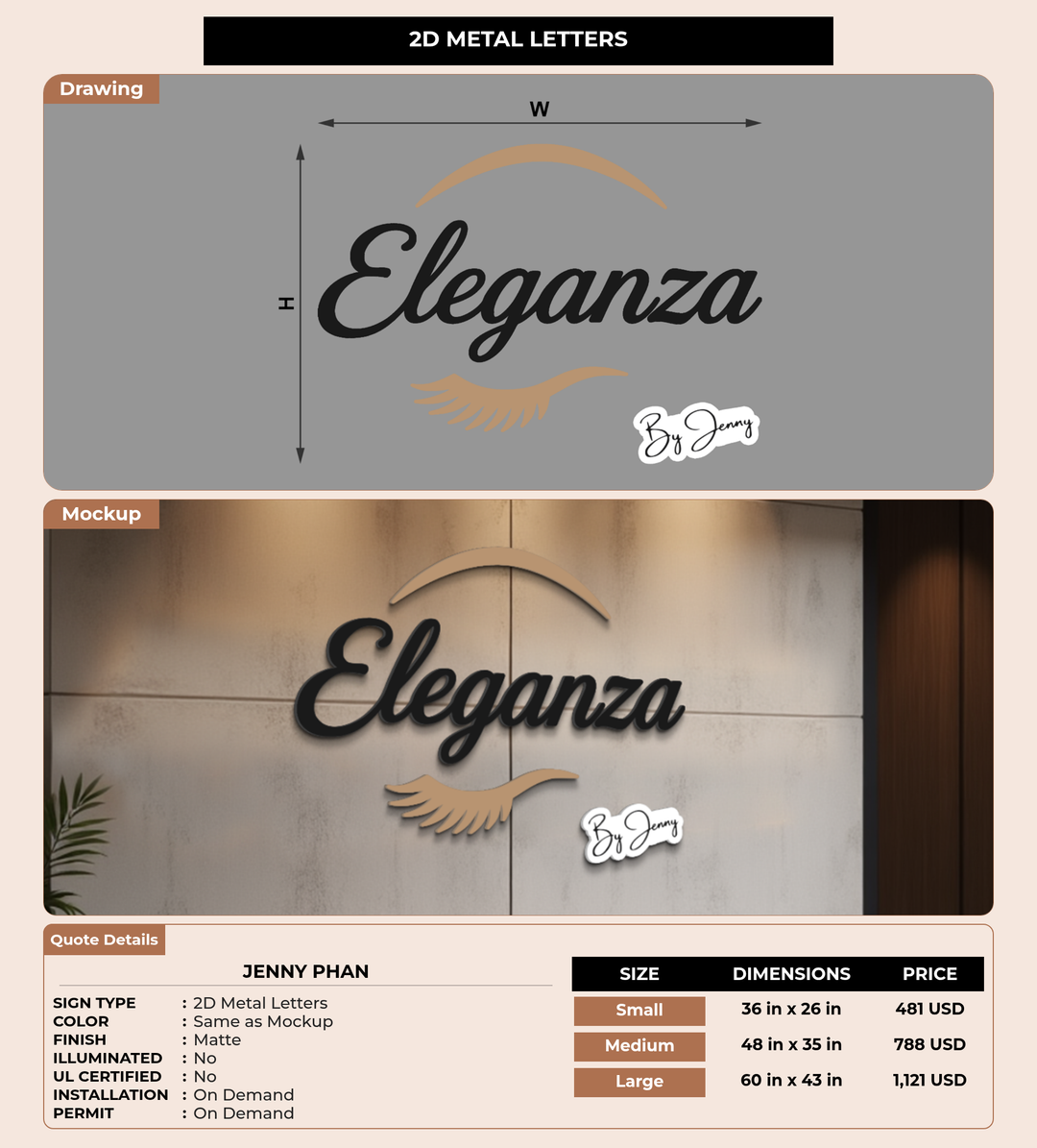 CUSTOM MOCKUP SIGN FOR Jenny Phan