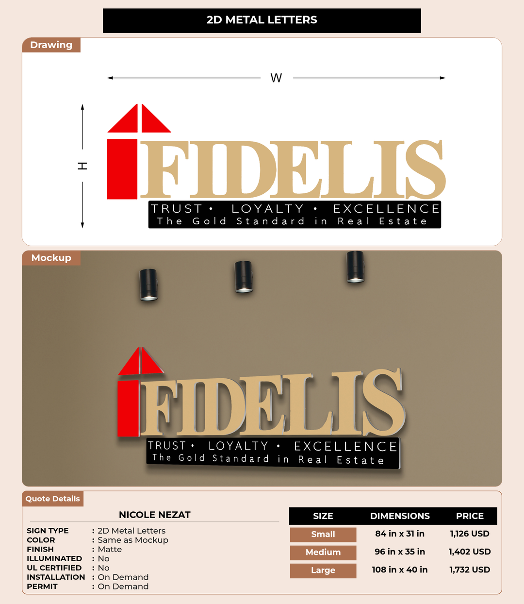 CUSTOM MOCKUP SIGN FOR nicole nezat