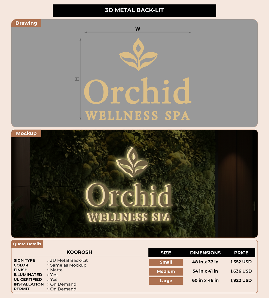 CUSTOM MOCKUP SIGN FOR Koorosh