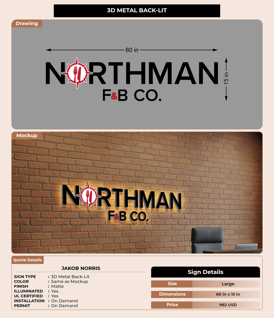 CUSTOM MOCKUP SIGN FOR Jakob Norris