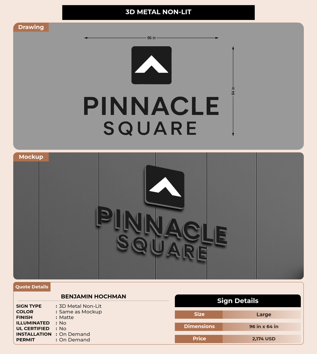 CUSTOM MOCKUP SIGN FOR Benjamin Hochman