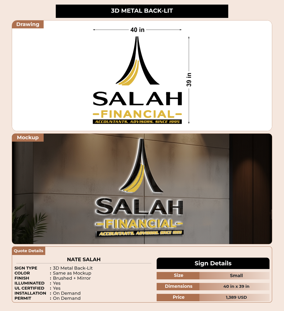 CUSTOM MOCKUP SIGN FOR Nate Salah