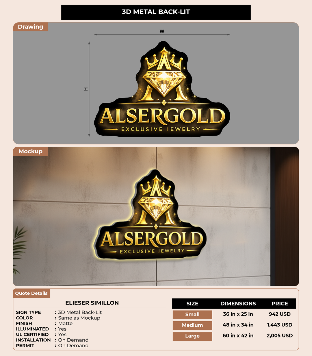 CUSTOM MOCKUP SIGN FOR Elieser Simillon