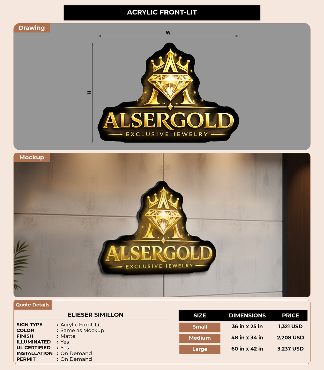 CUSTOM MOCKUP SIGN FOR Elieser Simillon