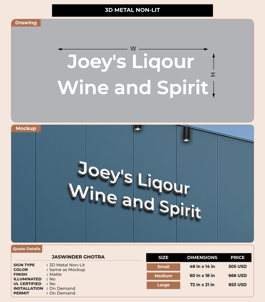 CUSTOM MOCKUP SIGN FOR Jaswinder Ghotra