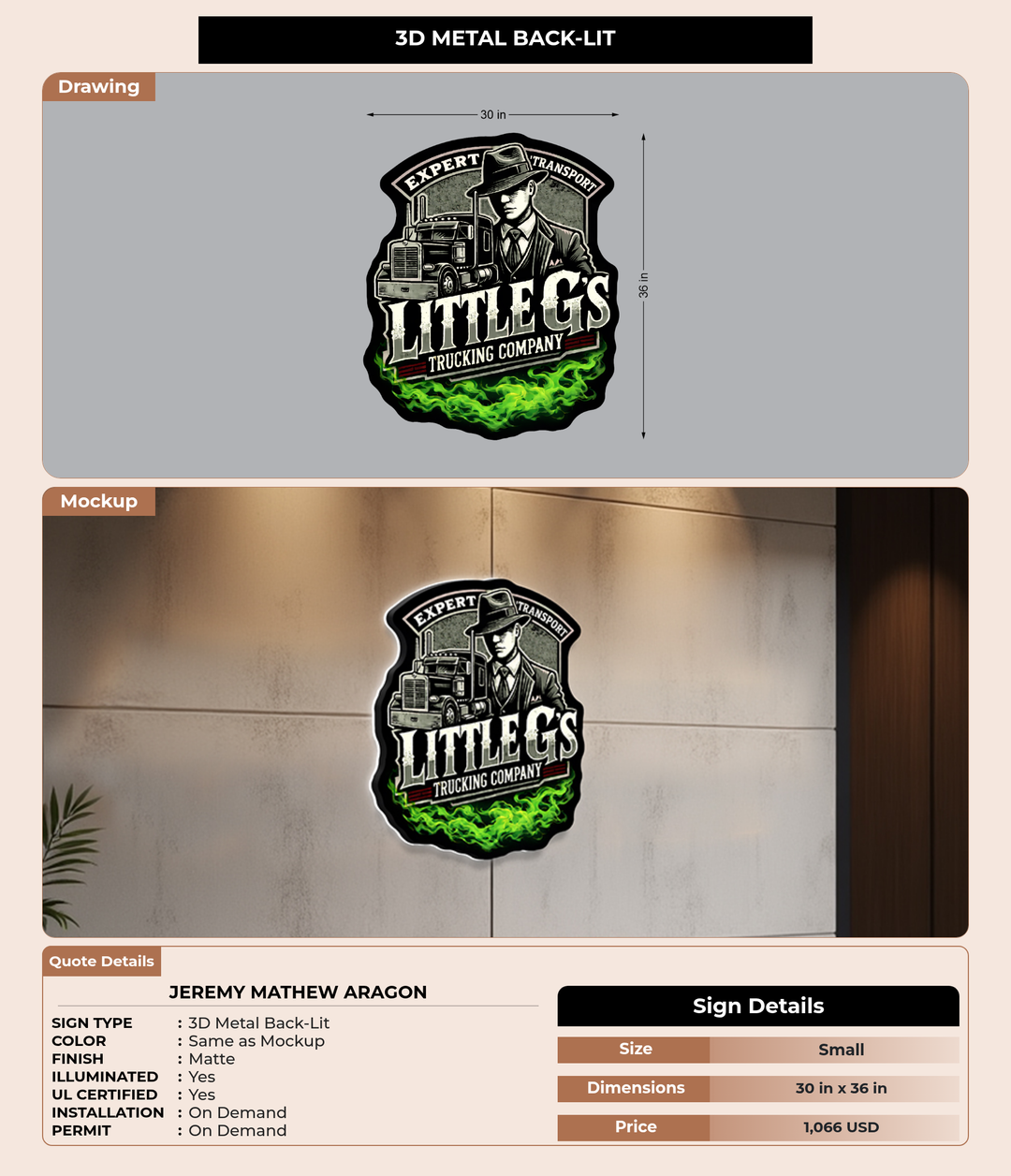 CUSTOM MOCKUP SIGN FOR Jeremy Mathew aragon