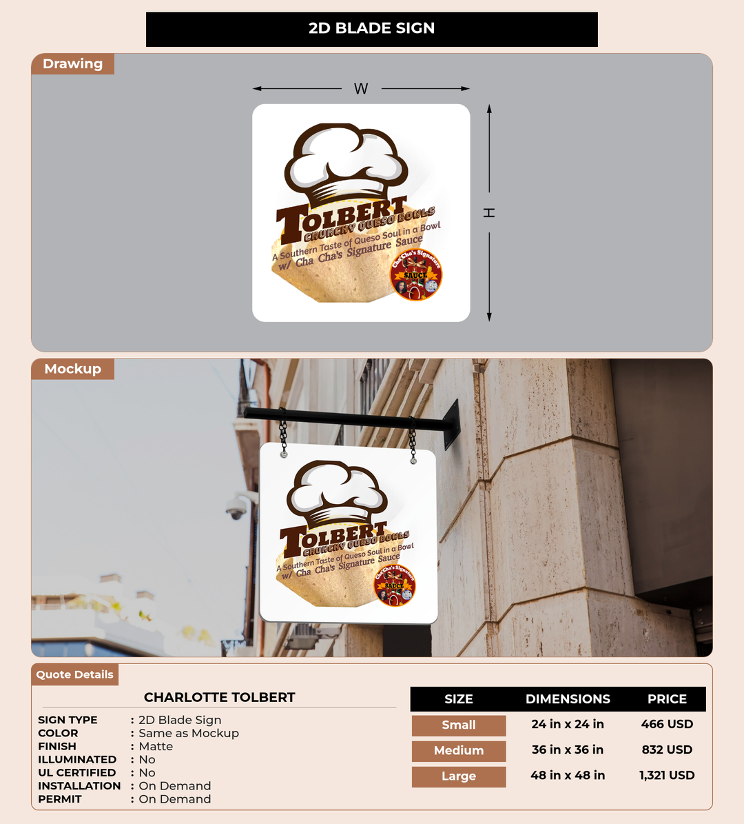 CUSTOM MOCKUP SIGN FOR Charlotte Tolbert