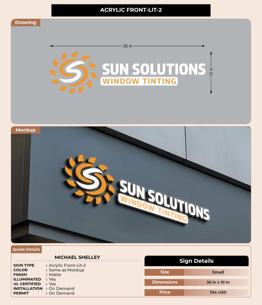 CUSTOM MOCKUP SIGN FOR michael Shelley
