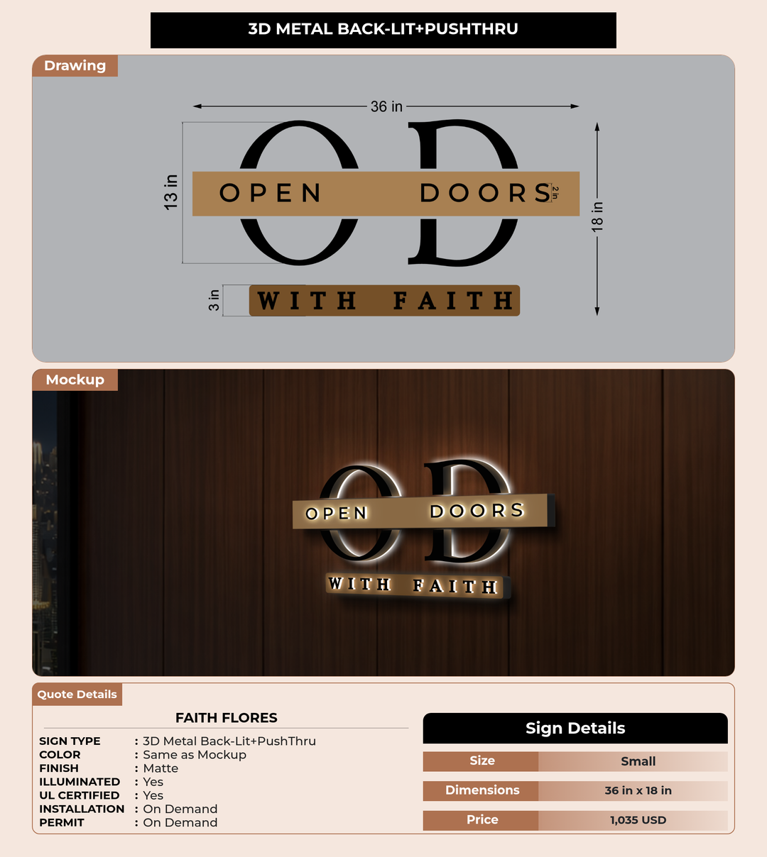 CUSTOM MOCKUP SIGN FOR Faith Flores