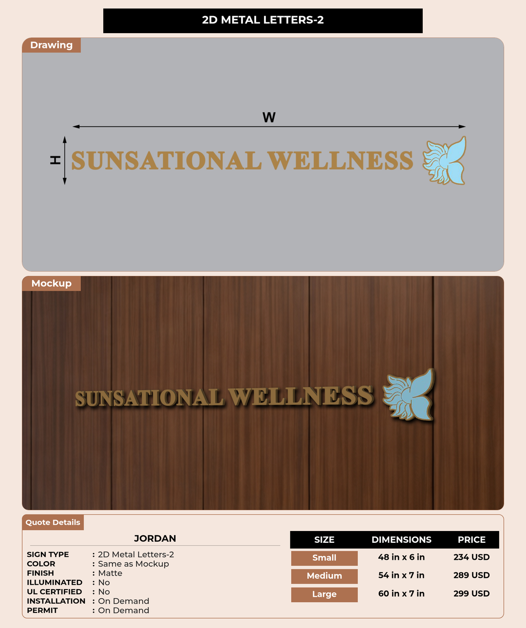 CUSTOM MOCKUP SIGN FOR Jordan