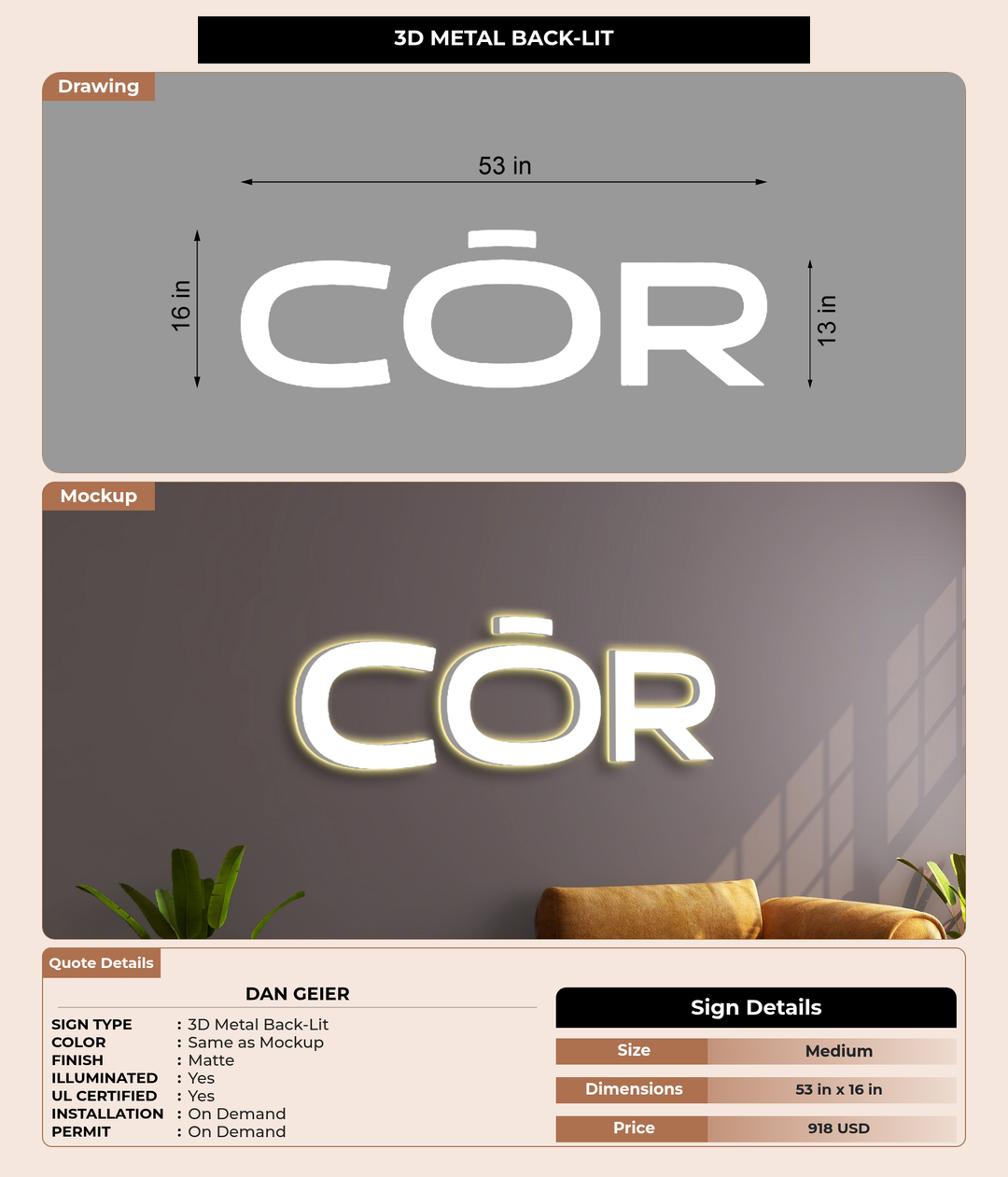 CUSTOM MOCKUP SIGN FOR dan geier