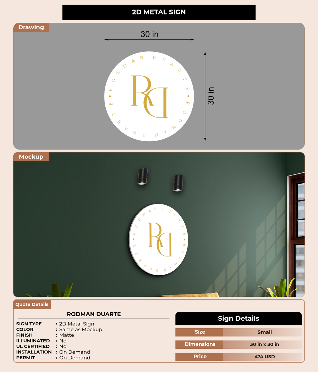 CUSTOM MOCKUP SIGN FOR Rodman Duarte