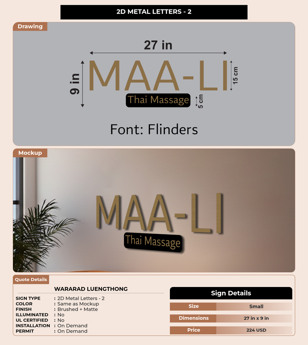 CUSTOM MOCKUP SIGN FOR Wararad Luengthong