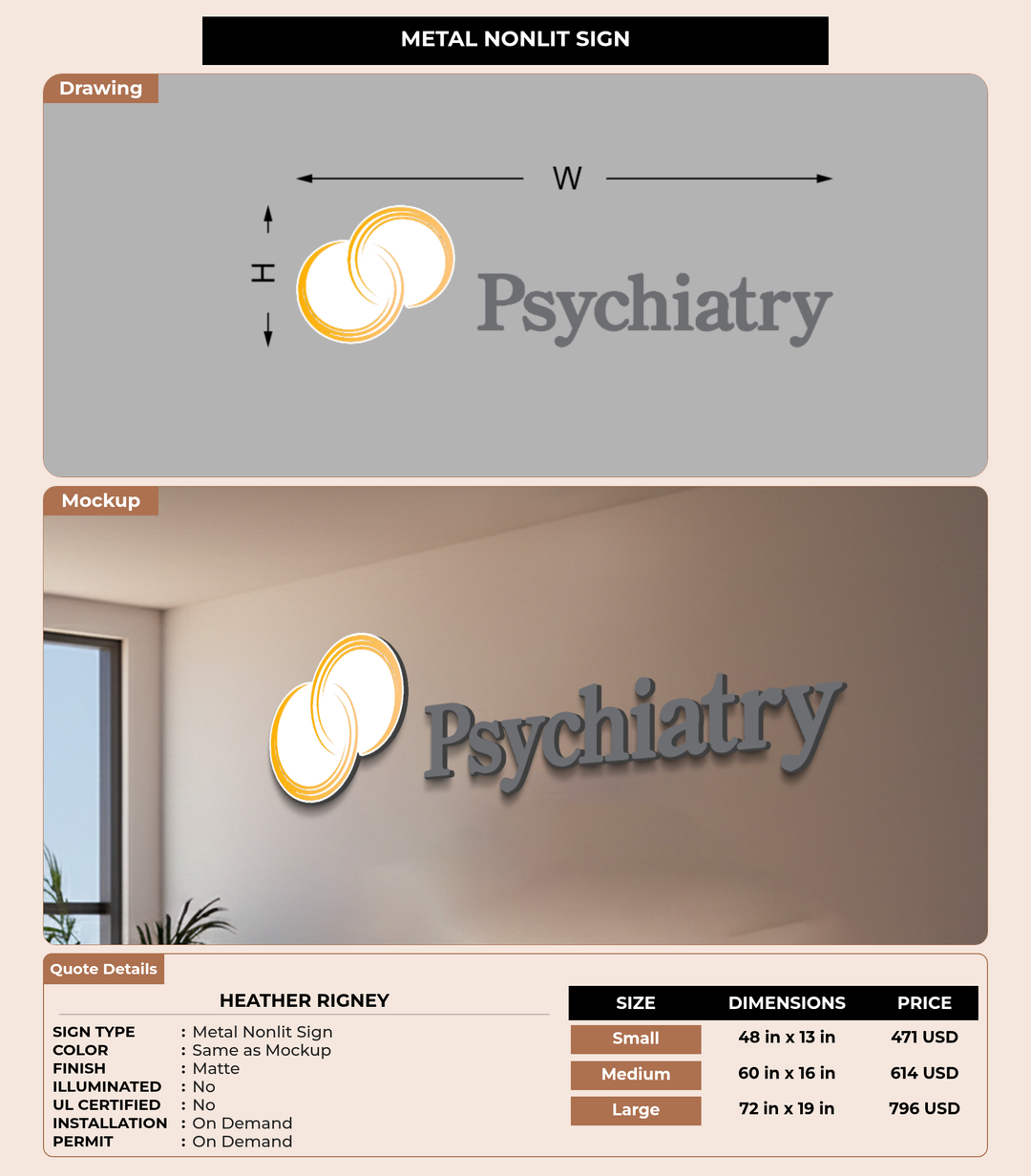 CUSTOM MOCKUP SIGN FOR Heather Rigney